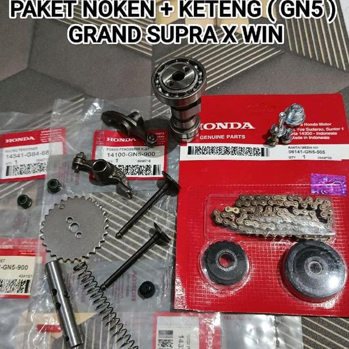 Paket Noken As + Rantai Keteng Set ( Gn5 ) Grand Supra X Honda Win Noken As Rantai Keteng Gir Pompa 