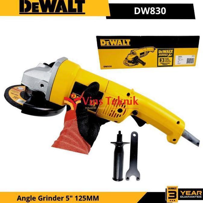 Murah Dewalt Dw830 Mesin Gerinda Listrik Angle Grinder 5" 125Mm Dw 830