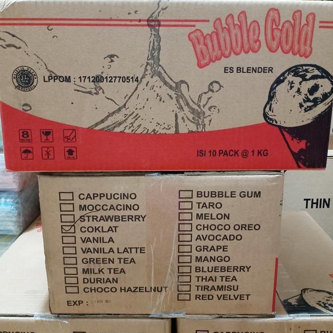 Inikok- Bubble Gold 1Kg / Bubuk Minuman / Bubble Drink ( Banyak Rasa )