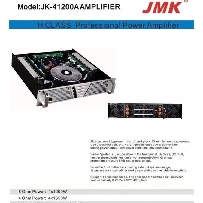 POWER AMPLI JMK 1200W JK-41200P JK-41200A JK-41200B  1200WATT 4CHANNEL OUTPUT