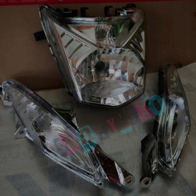 Reflektor Set Lampu Depan + Sen Depan Honda Beat Fi 2013-2016