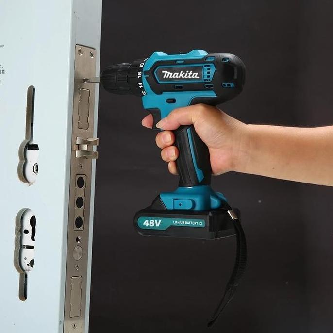 afilama_cord - makita 88vf and 96vf mesin bor listrik 1mm cordless drill screwdriver dengan 2 batera