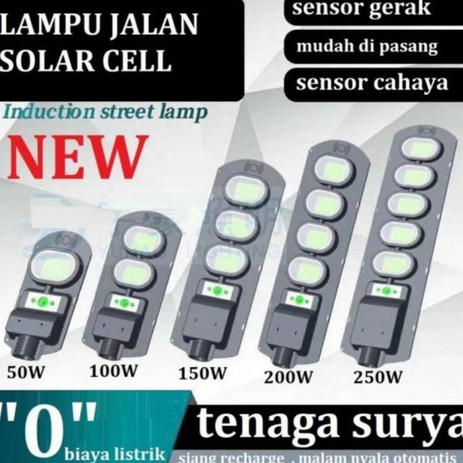 Lampu Jalan Solar 50w 50 watt Lampu Pju 50 w Solarcel Tenaga Surya
