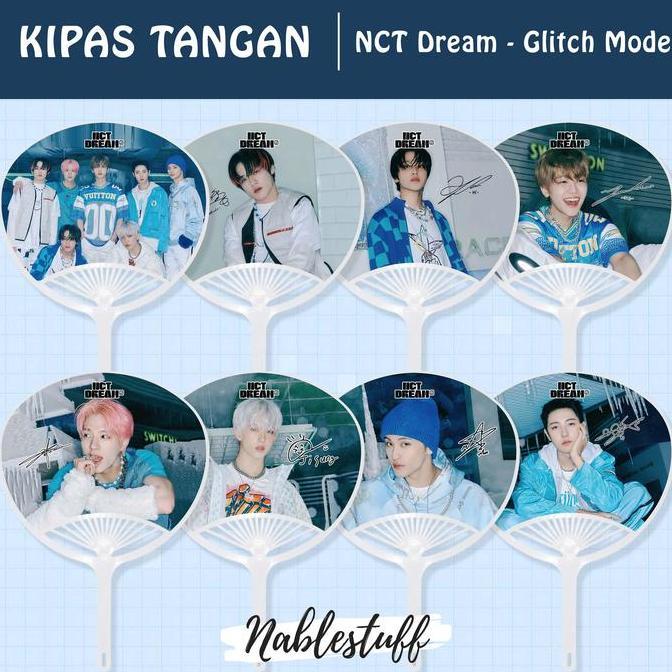 Ready Kipas Tangan NCT Dream Glitch Mode Ver // Kipas Kerang // Merchandise Kpop