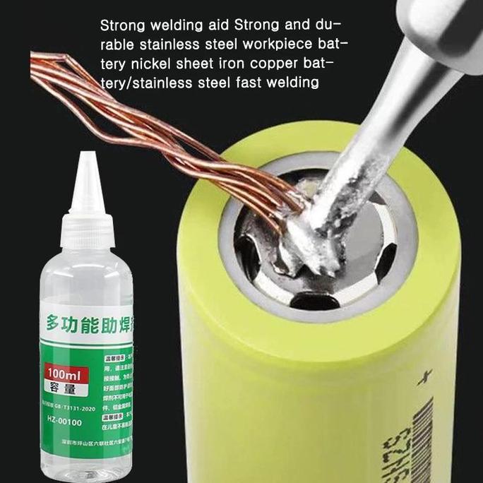 New Arrivals100ML Stainless Steel Flux Solder Nikel Kuningan Tembaga Besi Bearing Solder Pasta Solde