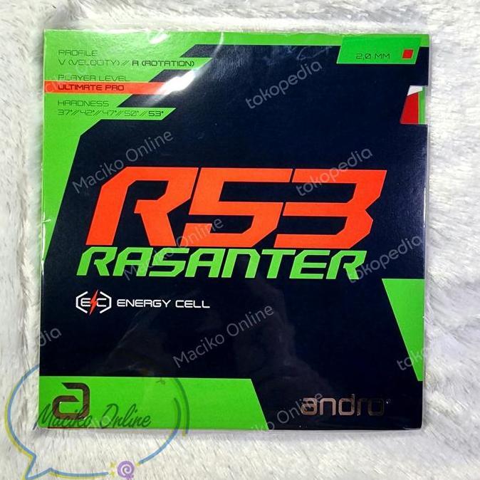 NEW Andro Rasanter R53 2.0mm ~ Karet Pingpong Andro Rasanter R53