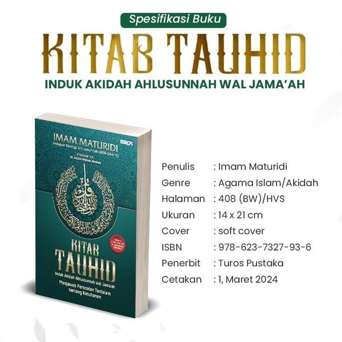 Promo Kitab Tauhid Induk Akidah Ahlussunnah Wal JamaAh Imam Maturidi - Buku Psikologi Islami Dan Log