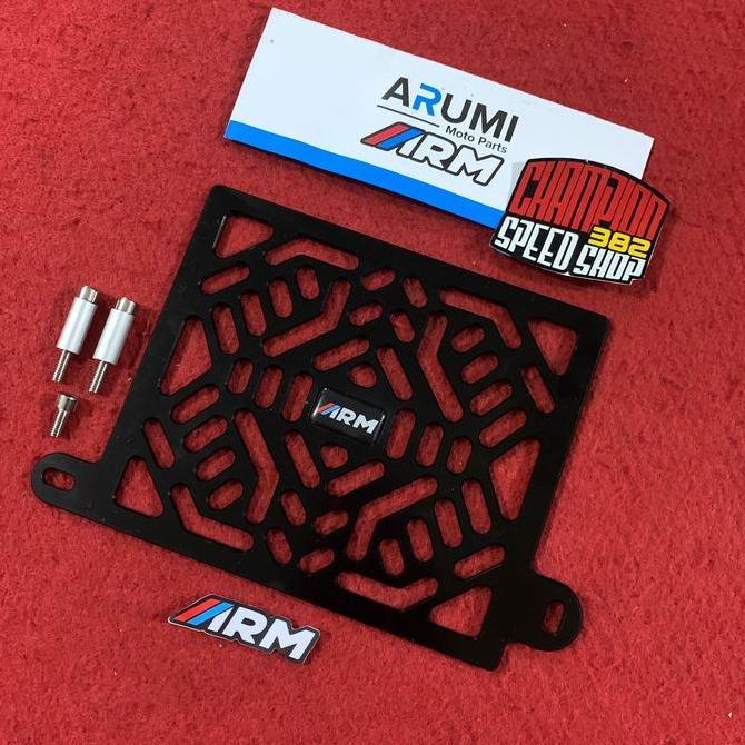 Cover Radiator Arumi ARM Cyber Black All New NMAX 2020 2021 2022