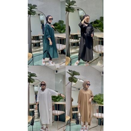 Raya Long Tunik Vol 2 Katun V Neck Adem Premium