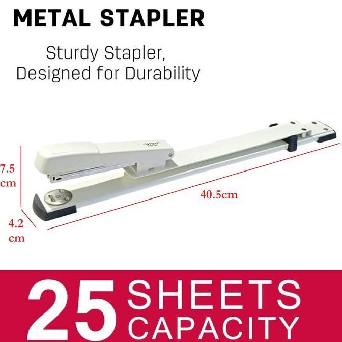 JAVXIACI Long Arm Stapler CHD-58L / Stapler Jilid Tengah / Stapler Jilid / Alat Staples Jilid / Hekt
