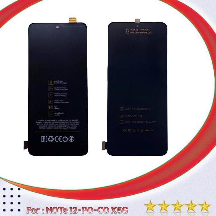 lcd + touchscreen x-mi r3d-mi n0-te 12 / n0-te 12 4g / n0-te 12 5g / p0-c0 x5 / p0-0c0 x5 5g new