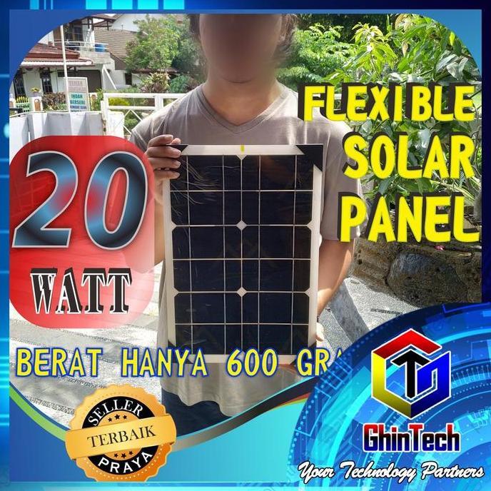 MABUROO Flexible solar panel 20w listrik surya 20 watt mono 20watt solar surya