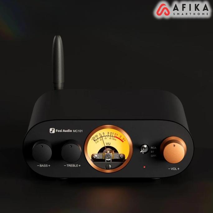 MAXTRECK Audio Mini Bluetooth Stereo Amplifier With VU Meter