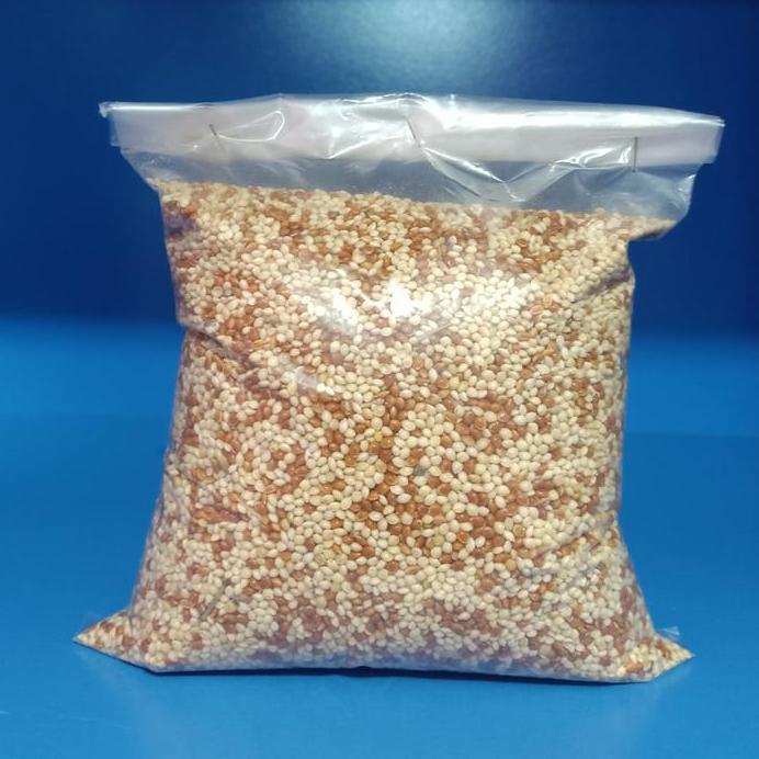 Milet putih campur milet merah 500gr - pakan burung lovebird perkutut murah