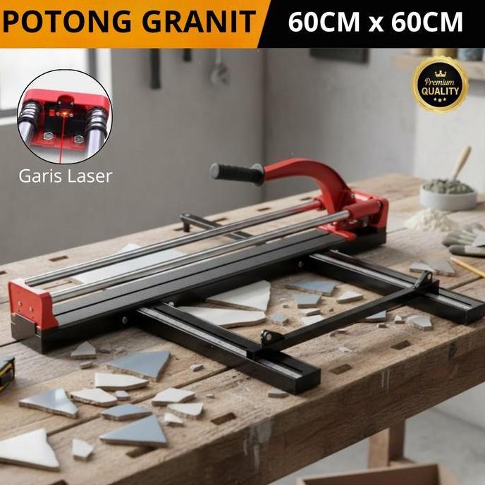 GAMYPAR Potong Granit Manual Tile Cutter 60 CM Laser Alat potong kaca keramik granit