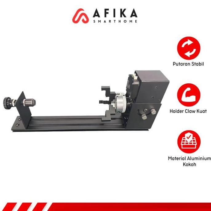 SHANNOORA Laser Rotary Roller X Axis CNC Rol Pengukir Media Grafir