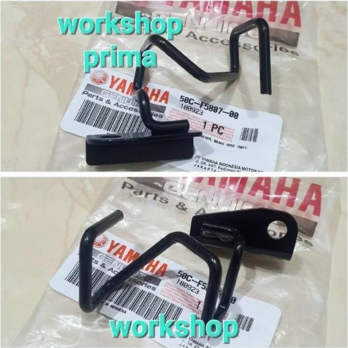 Besi breket 50C holder pegangan dudukan tahanan selang rem cakram belakang Jupiter MX 135