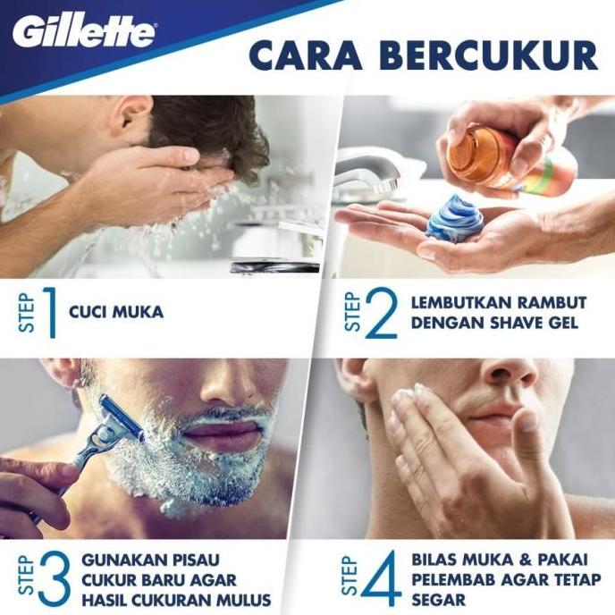 GILLETTE BLUE 3 COMFORT PISAU CUKUR. Alat Cukur Gillete Gilete