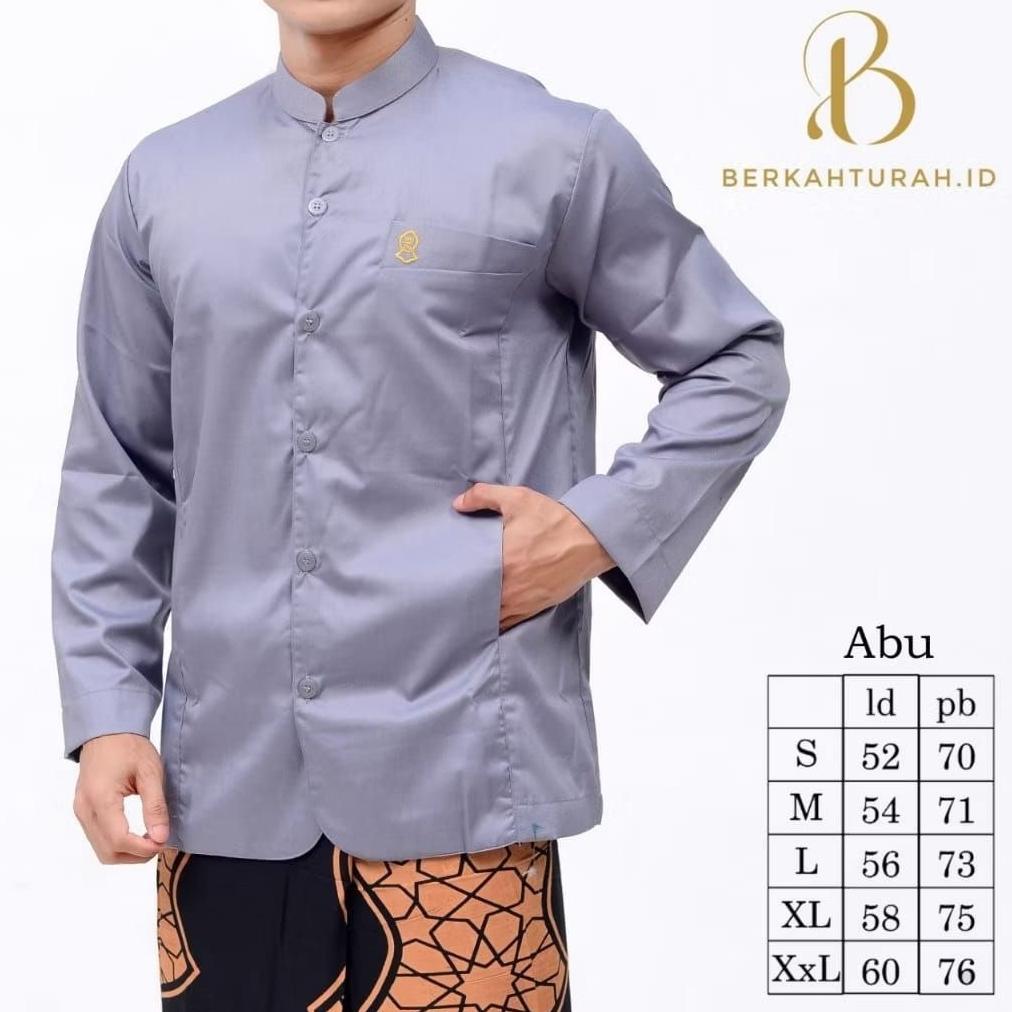 HOT BAJU MUSLIM KOKO HAIBAH TEROMPAH SEMI JAZ KOKO PRIA DEWASA LENGAN PANJANG TOYOBO PREMIUM