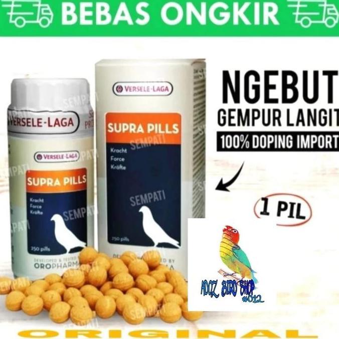 SUPRA PILLS DOPING VITAMIN BURUNG MERPATI VERSELE LAGA JAMU OBAT murah