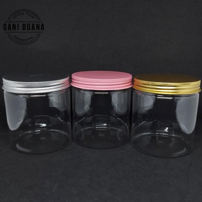 TOPLES JAR 500ML TUTUP ALMUNIUM SILVER/GOLD