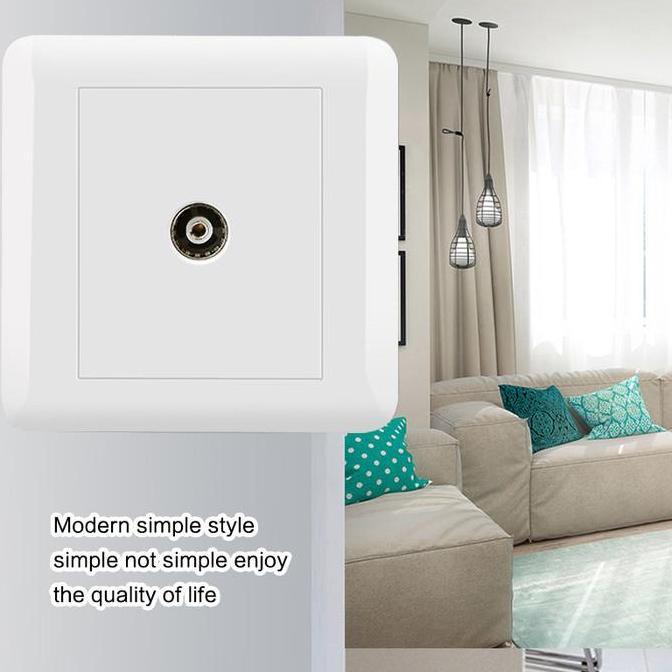 QARACK Stop Kontak Antena / Stop Kontak Antena TV / Outlet TV Antena