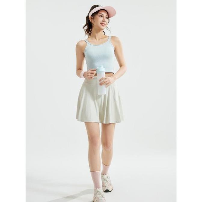ZHAKAI TIMETOSPORT Skirt Rok Wanita Olahraga Pendek Tenis Golf Bawahan Rok 1240