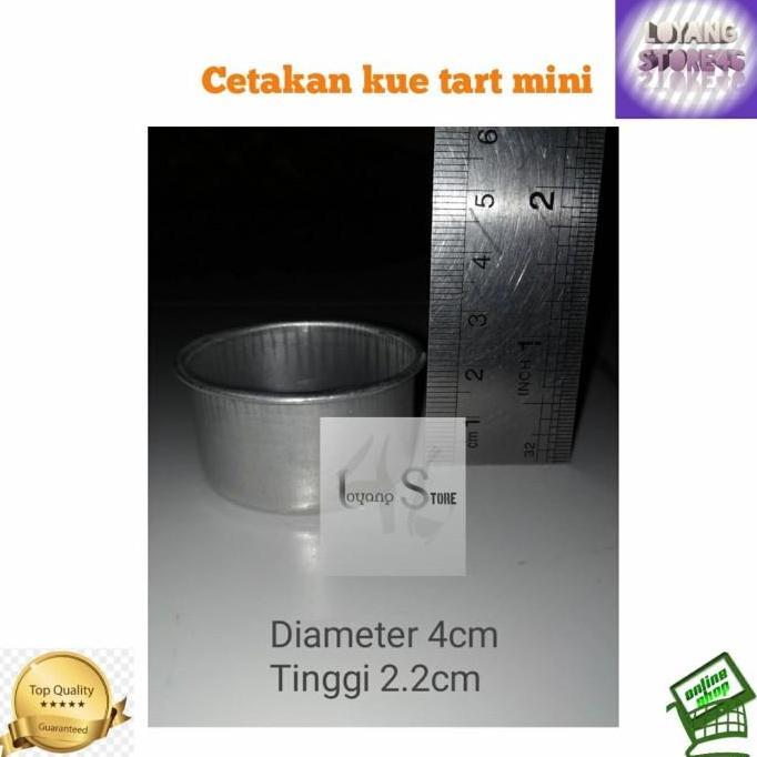 Cetakan kue tart mini / tartlets / pie mini bulat tanpa sambungan