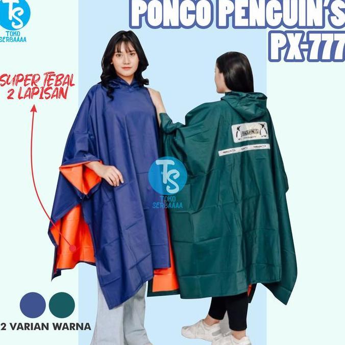 Jas Hujan Mantel Raincoat Ponco Batman Kelelawar Pria Wanita Penguin's