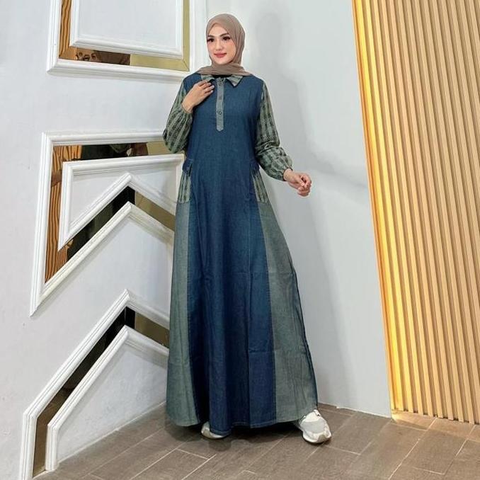 Minami Gamis Jeans Fashion Muslim Wanita Kekinian