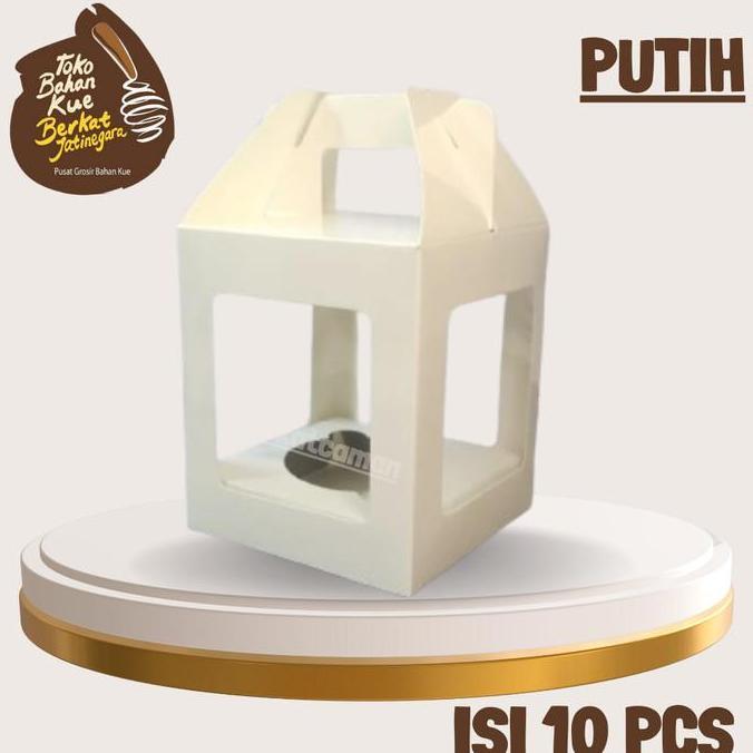 BOX CUPCAKE 1 IVORY ISI 10 PCS / DUS CUPCAKE / BOX MUFFIN SATUAN