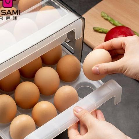 Rak Penyimpanan Telur Laci Telur 2 Susun AS