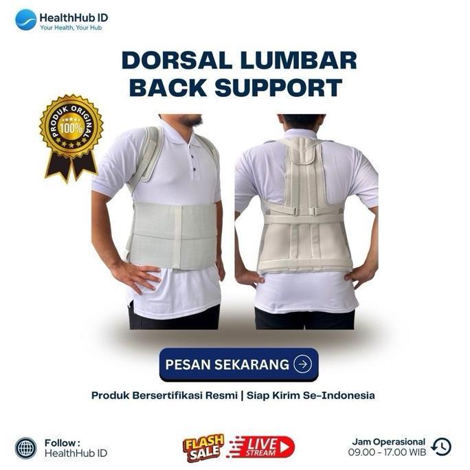 Dorsal Lumbar Back Support - Alat Terapi Tulang Punggung Terlaris