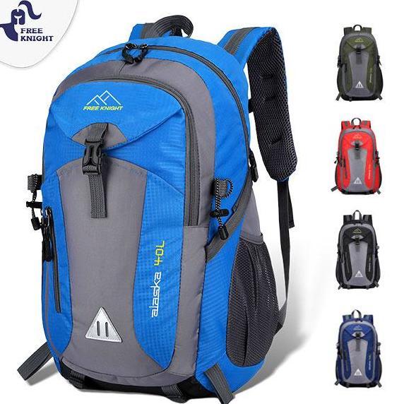 Freeknight Tas Ransel Backpack Pria 40L Tas Ransel Sekolah Cowok Waterproof Tas Punggung Kuliah Hiki
