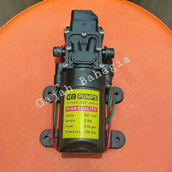 HEMAT DINAMO POMPA AIR DC 12 VOLT 120 PSI WATER PUMP PUSH PUMP 12 VOLT