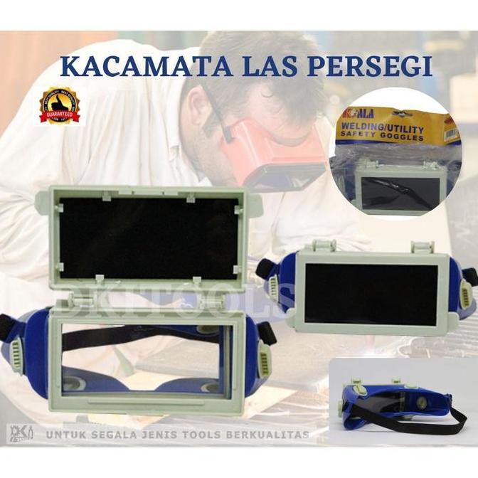 Kacamata Las Persegi / Kacamata Safety / Kacamata Pengaman Las