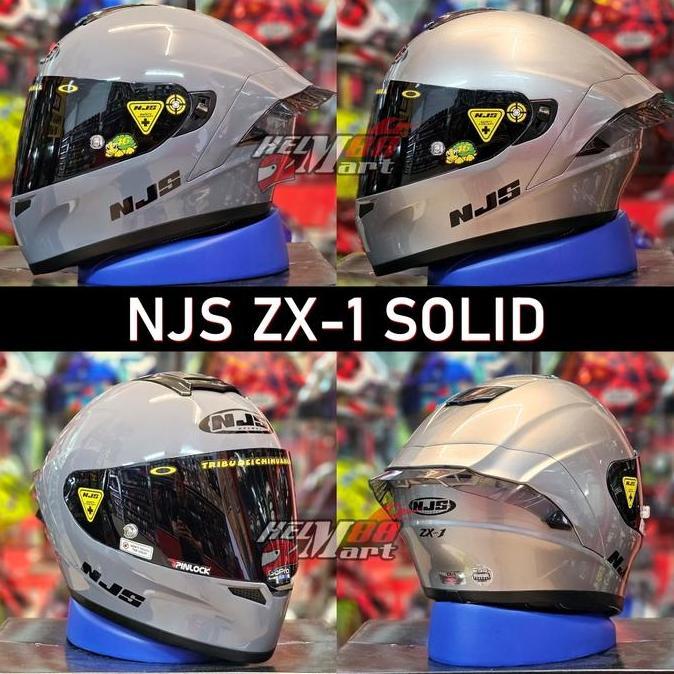 PAKET Helm NJS ZX-1 Paket Lengkap Helm Visor Spoiler Paket Ganteng NJS