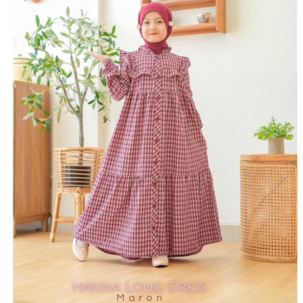 Umma.daily | HANNA Longdress | GAMIS ANAK | DRESS anak perempuan usia 3-11 tahun