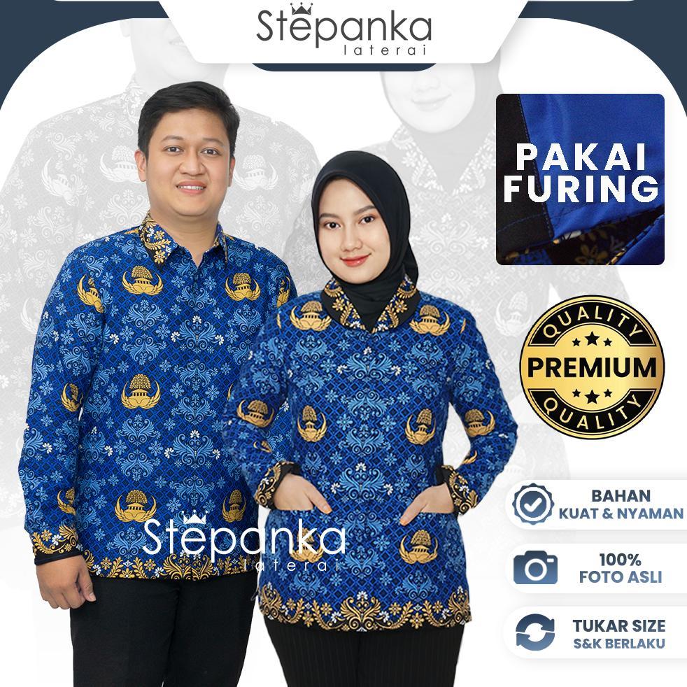 NEW [RE-STOCK 2026] Kemeja Korpri PREMIUM Quality / OFFICIAL Batik Korpri FURING / Kemeja Guru/ Bati