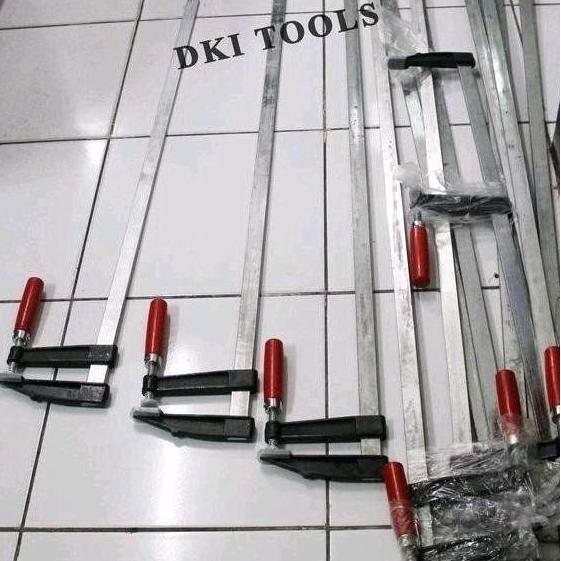 Klem Klemp F Panjang Alat Penjepit Press Kayu Lebar 120Mm - Heavy Duty