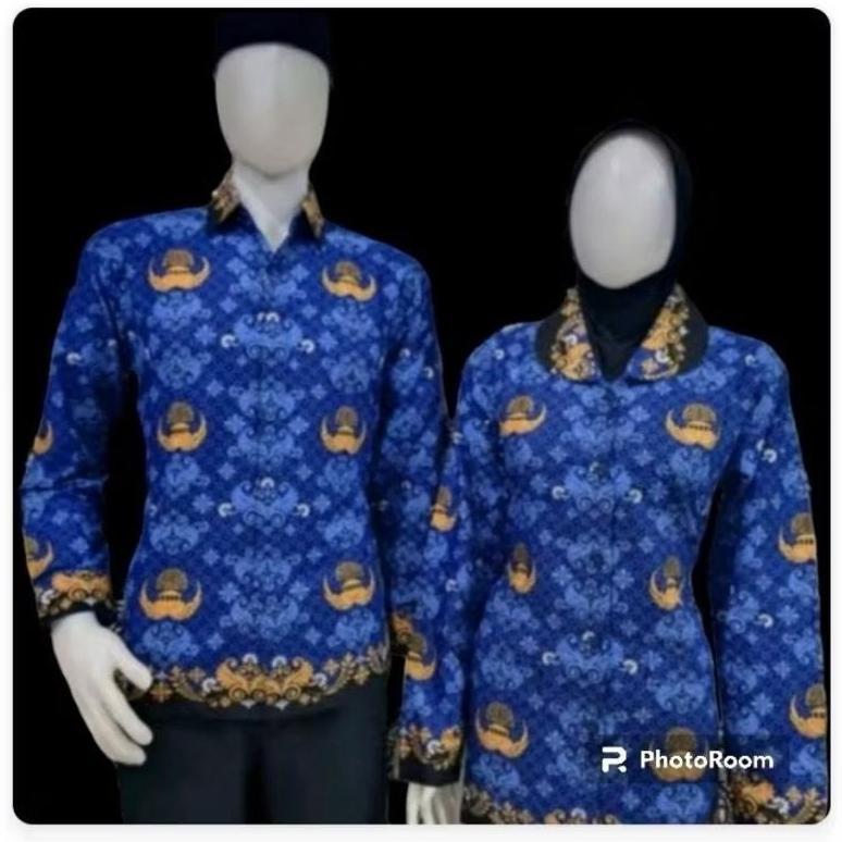 NEW Kemeja wanita pria batik korpri terbaru [terbaik][terlaris]