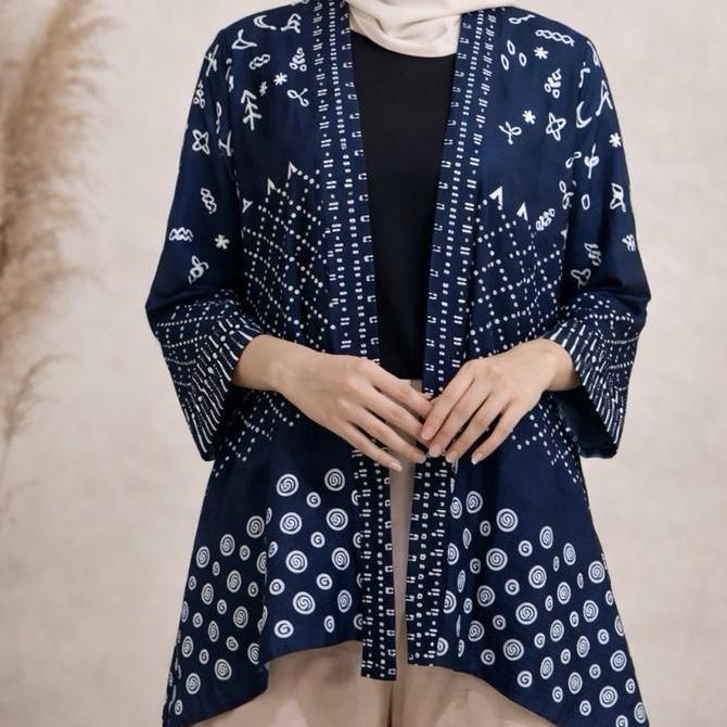 Ready Outer Ilayya/Outer Batik Premium/ Outer Baju Kantor Batik
