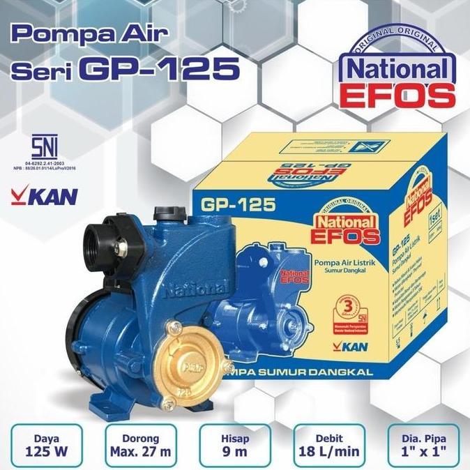 pompa air sumur dangkal national efos gp125