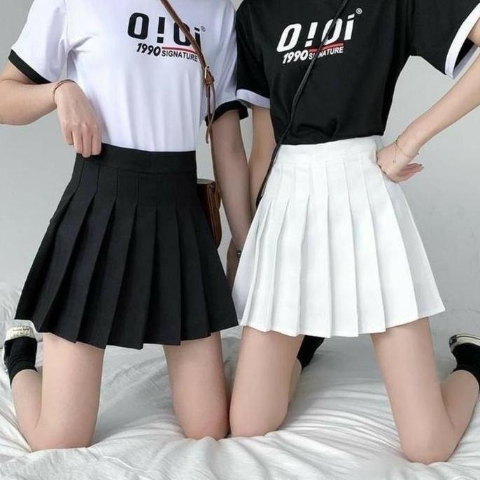 KOREAN MINI SKIRT / ROK PENDEK KOREA / ROK LIPIT / ROK MINI POLOS / ROK TENIS