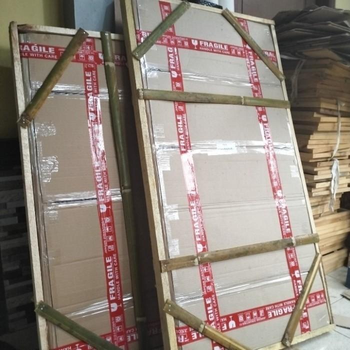 Lukisan bunga - bunga sakura - lukisan jepang siap  pajang - lukisan kanvas jepang plus frame