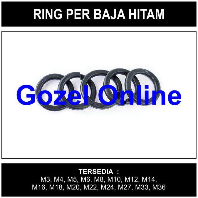 M33 - Ring Per Baja hitam - Spring Washer