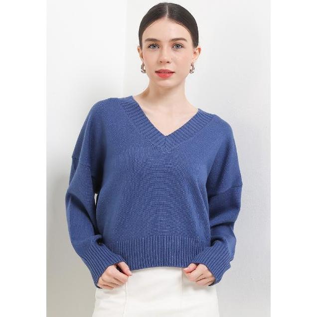 Hush Puppies Sweater Wanita Farina Blue