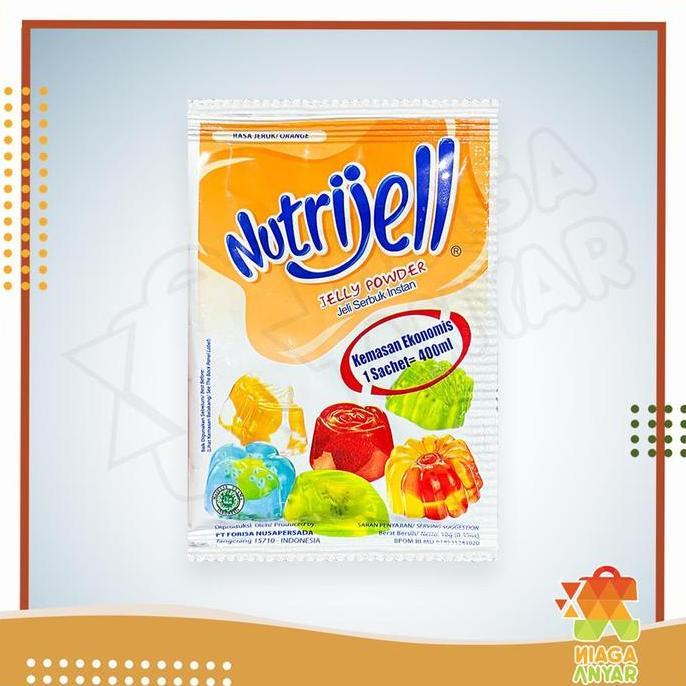 NA Nutrijell Ekonomis Jelly Powder / Nutrijel Jely Rasa Coklat Buah Kelapa Muda / Tepung Serbuk Bubu