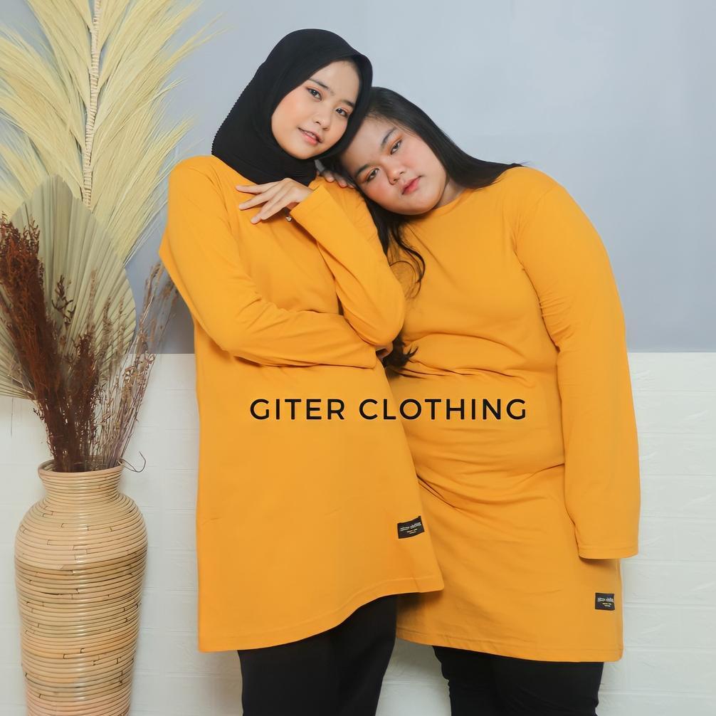 Kaos Tunik Giter - Kaos Tunik Jumbo Ld 120 - Tunik Kaos Oversize ( Army Lilac Tosca Mustard Abu ) Pr