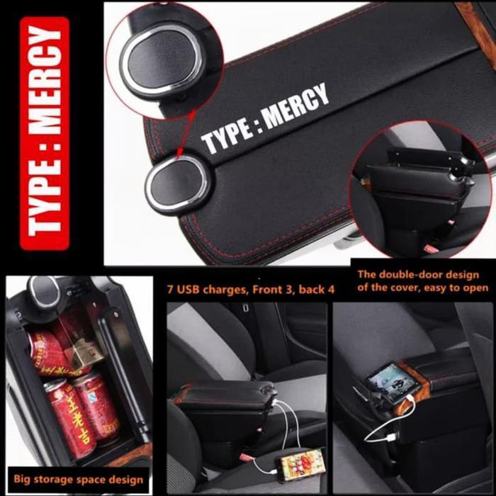 Console Box / Armrest / Armrest 7 Port Usb Daihatsu Ayla Superior X5 New Stok